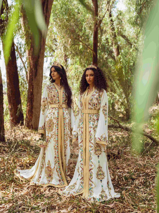 Couleurs et matières automne hiver caftans 2025/2026